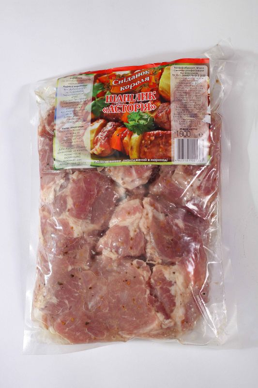 Шашлик свинний маринований з шиї